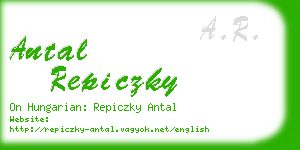 antal repiczky business card
